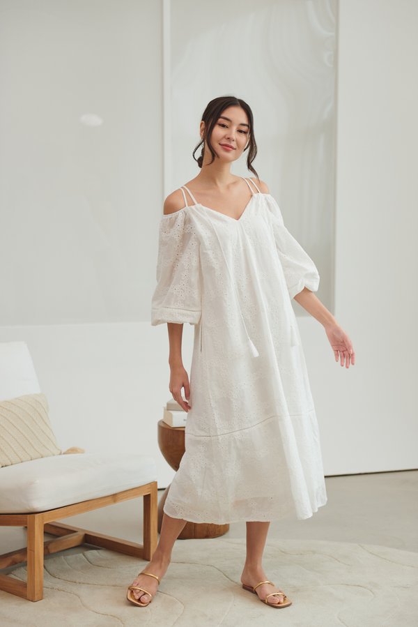 Bohemian Sway 2-way Dress (White)