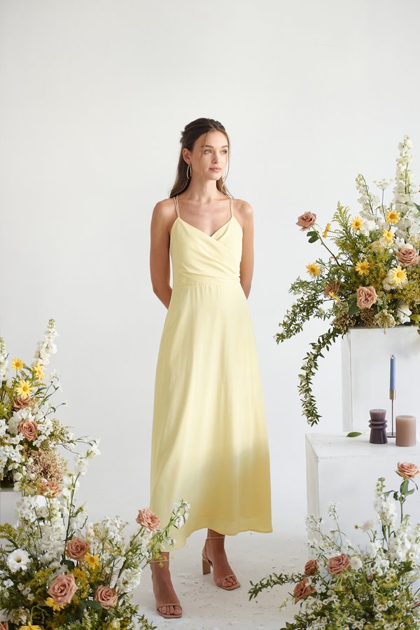 Forever Is Now Padded Dress (Yellow)