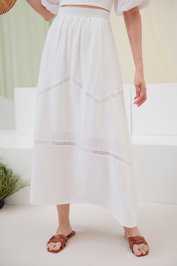 Idealist Maxi Skirt (White)