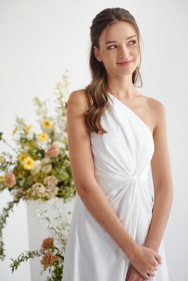 Love Odyssey Toga Dress (White)