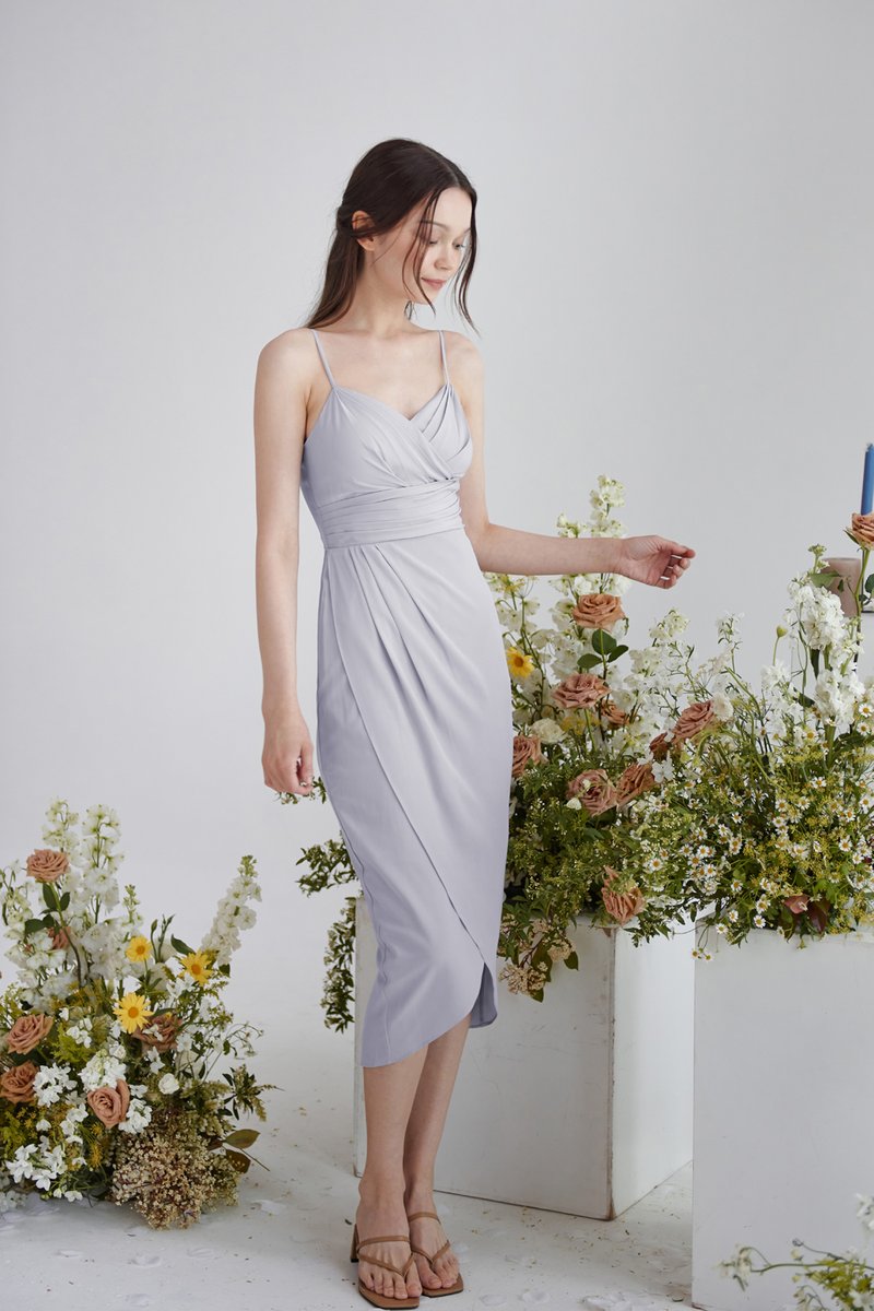 Lady Love Song Dress (Lavender Grey) | The Thread Theory