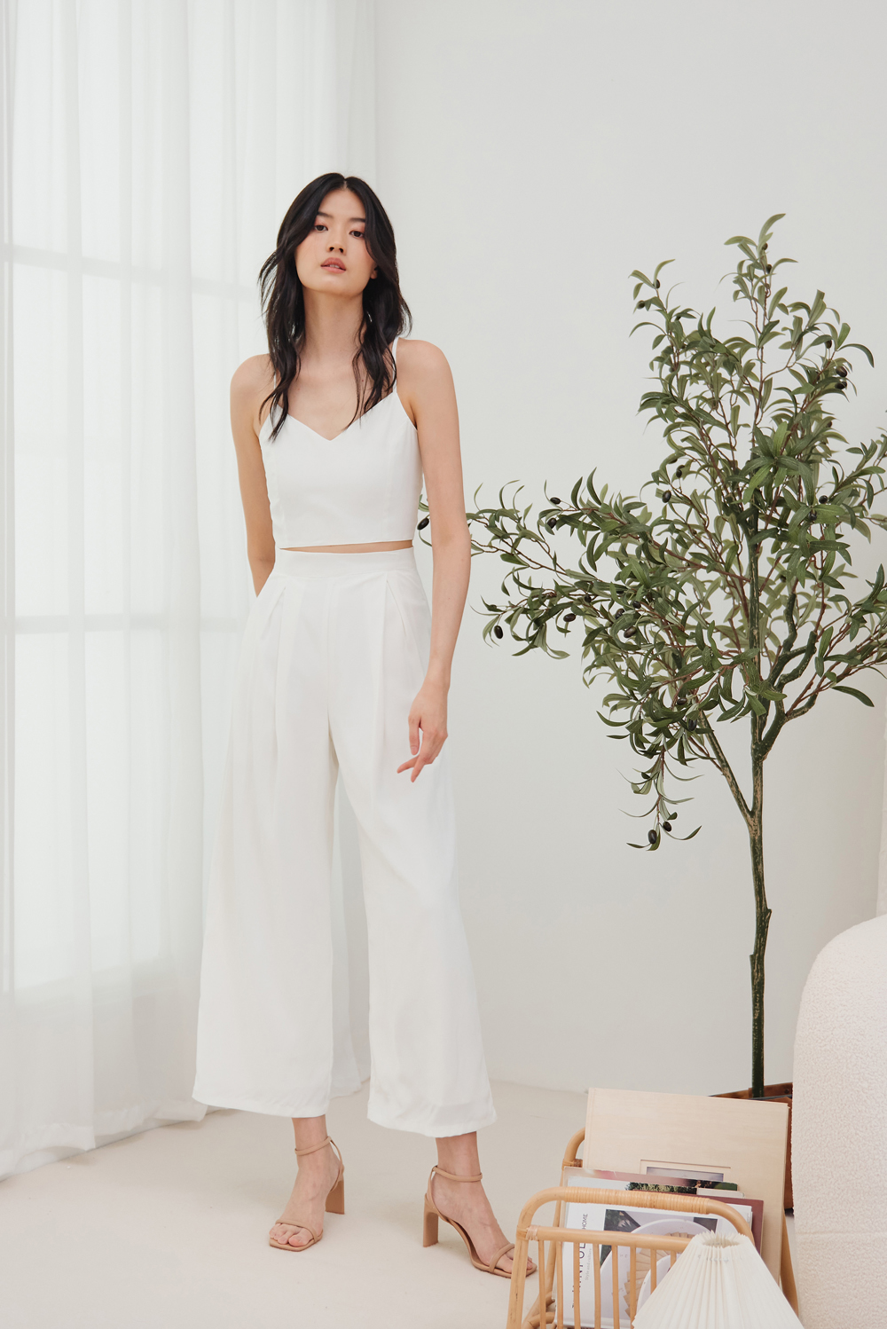 Walk The Talk Flare Pants (White)