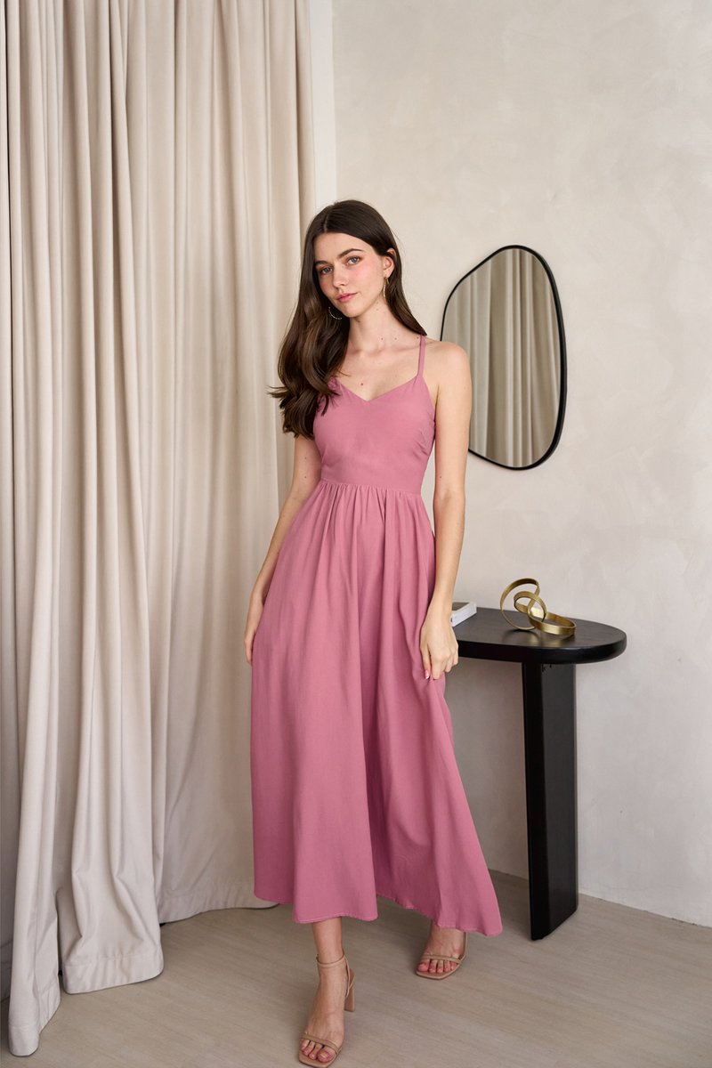 Finding Perfect Embroidered Dress (Pink)