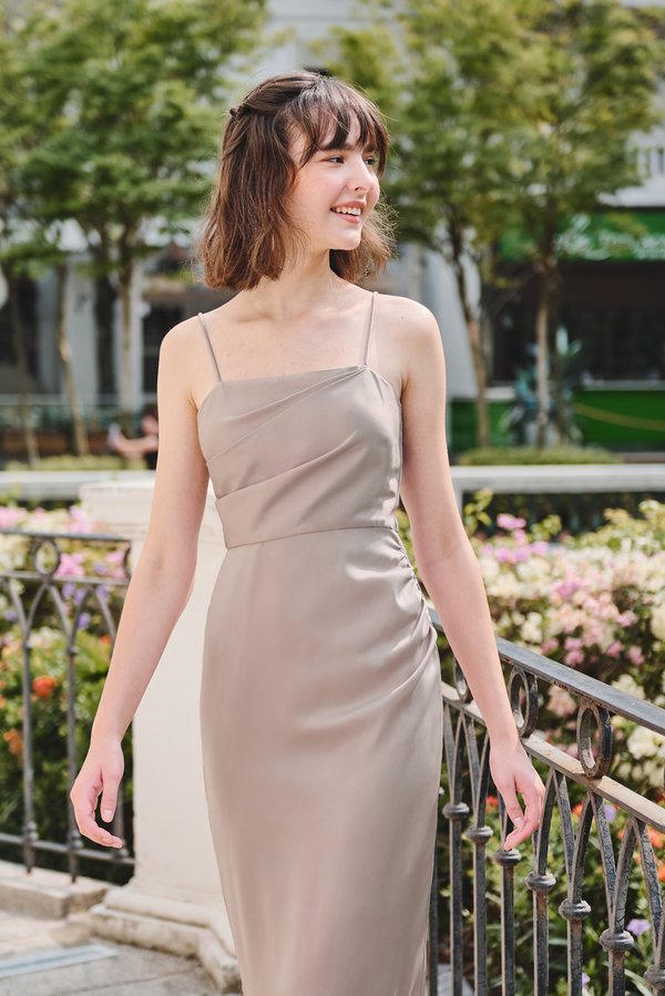 Absolutely Yours Dress (Taupe)