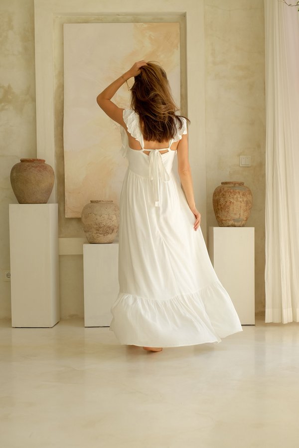 Angel Wings Dress (White)