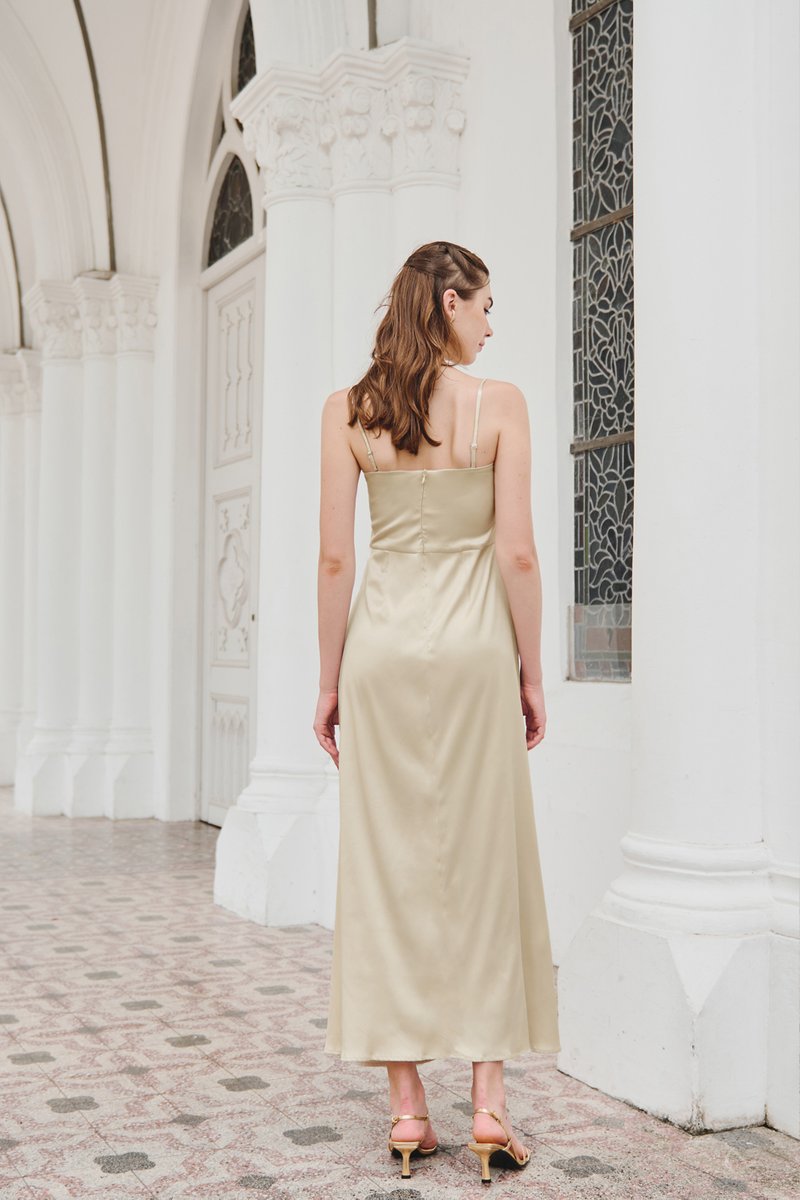 Momentous Convertible Dress (Light Gold)