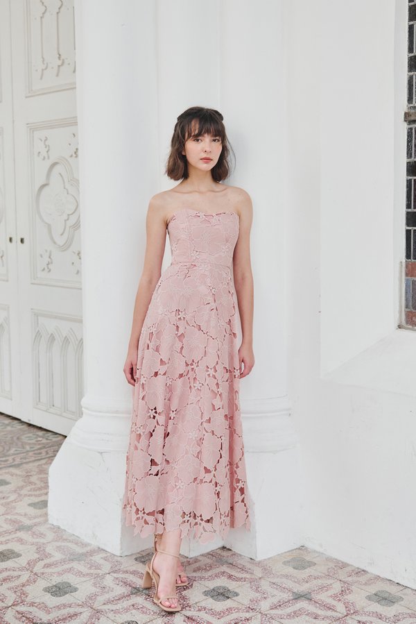 Finding Perfect Embroidered Dress (Pink) 