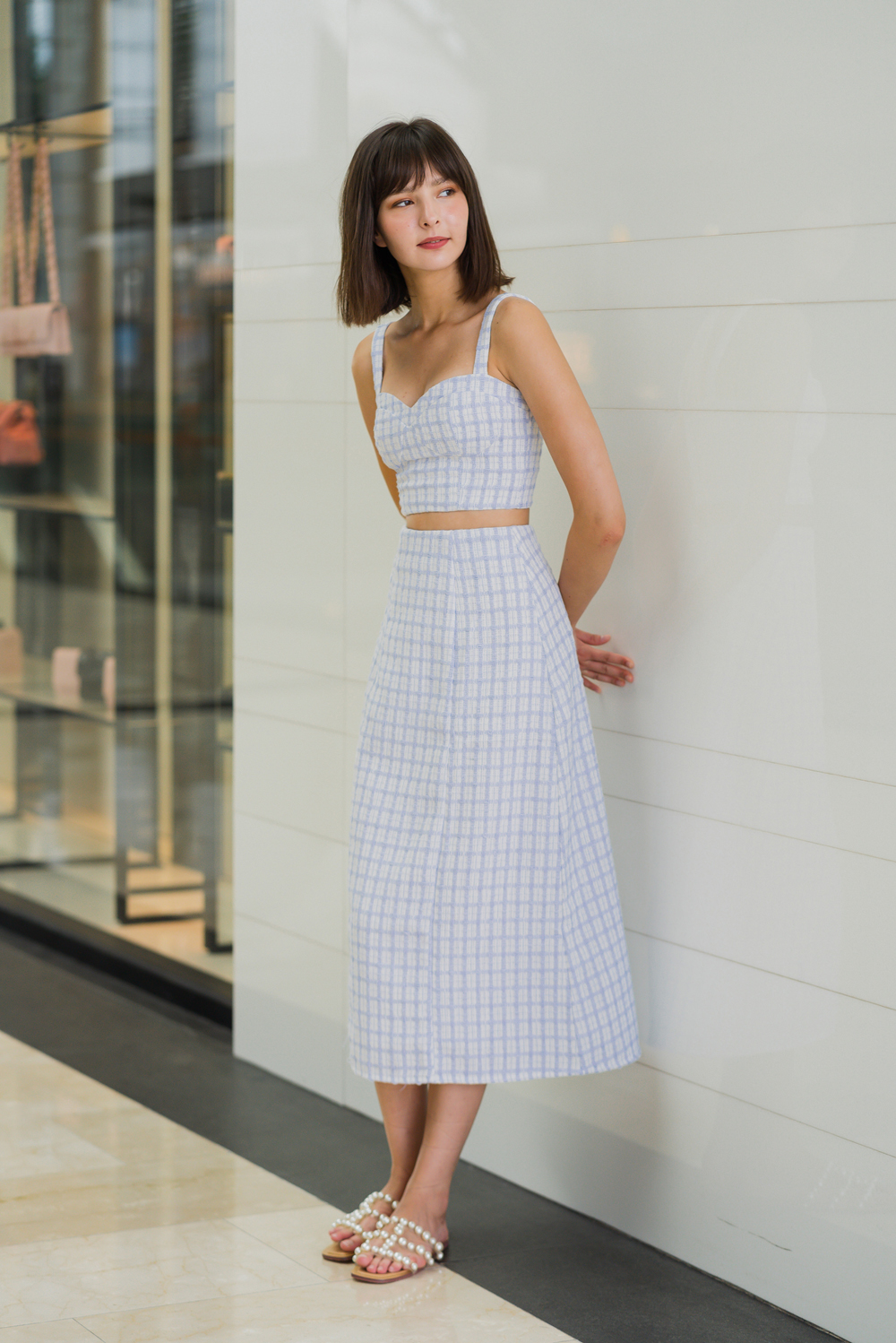 Hemingway Check Tweed skirt のみ Hemingway Check Tweed Skirt（スカート）｜Her lip to（ハー