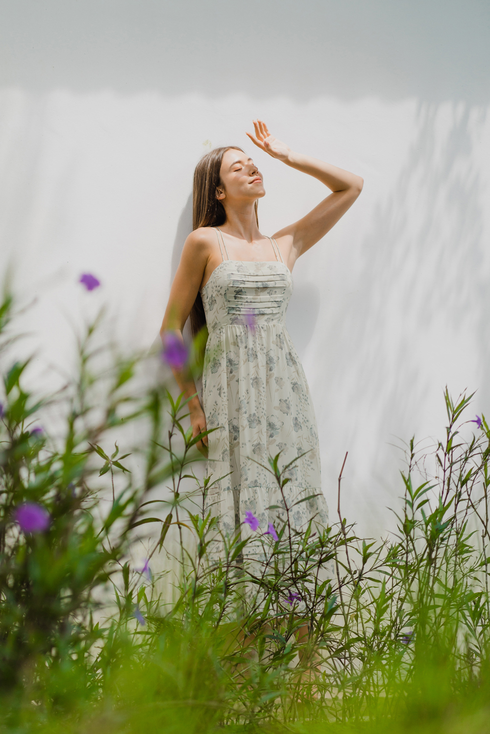 Bring Me Flowers Dress Winter Blue The Thread Theory