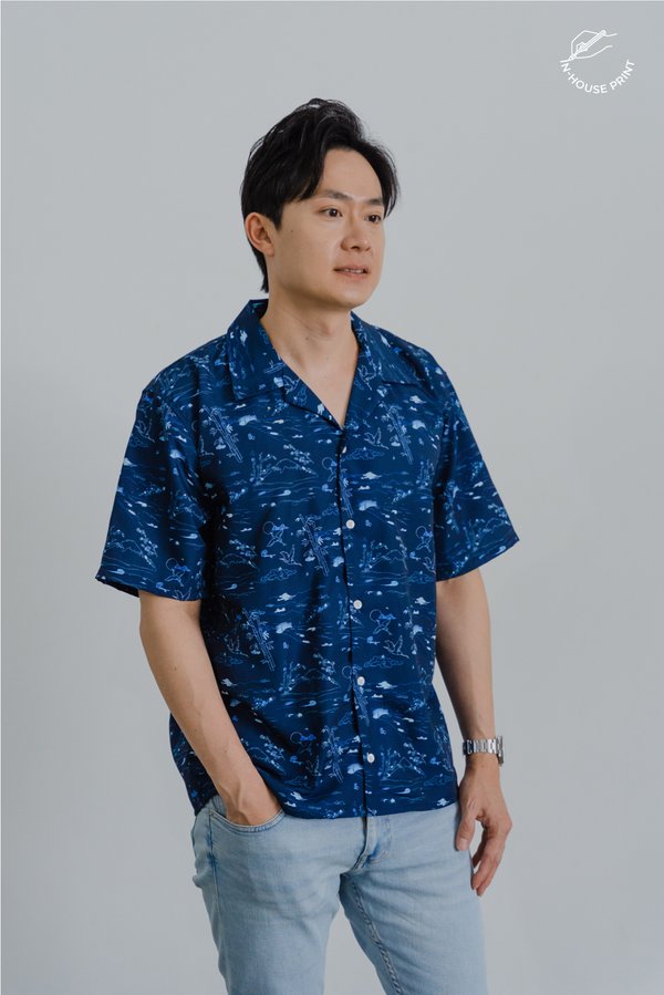 Fengshui Fortune Shirt (Navy)