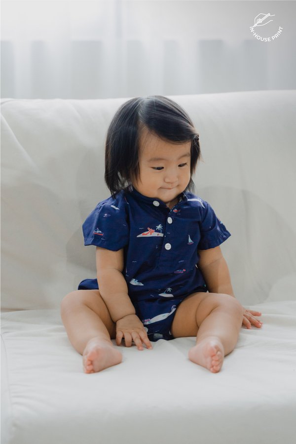 Gong Xi By The Bay Baby Onesie (Navy)