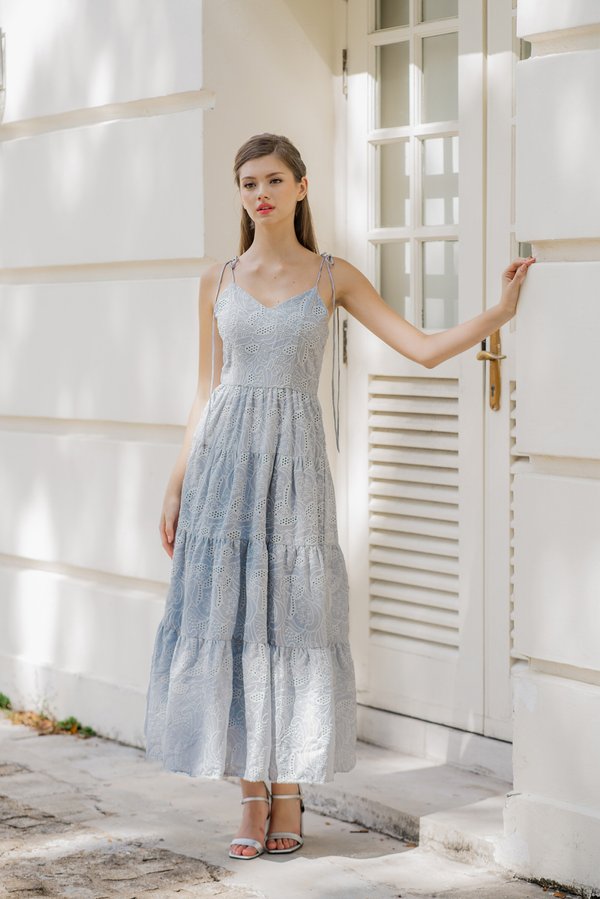 Say Yes To Me Dress (Chalk Blue)