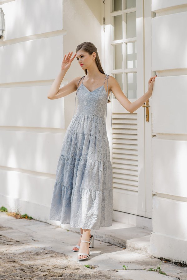 Say Yes To Me Dress (Chalk Blue)
