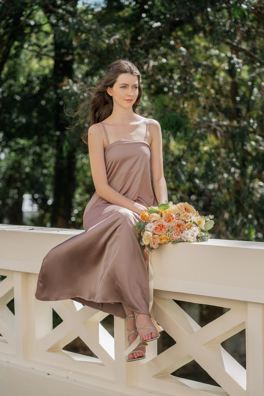 Celestial Convertible Tent Dress (Rose Bronze) | The Thread Theory