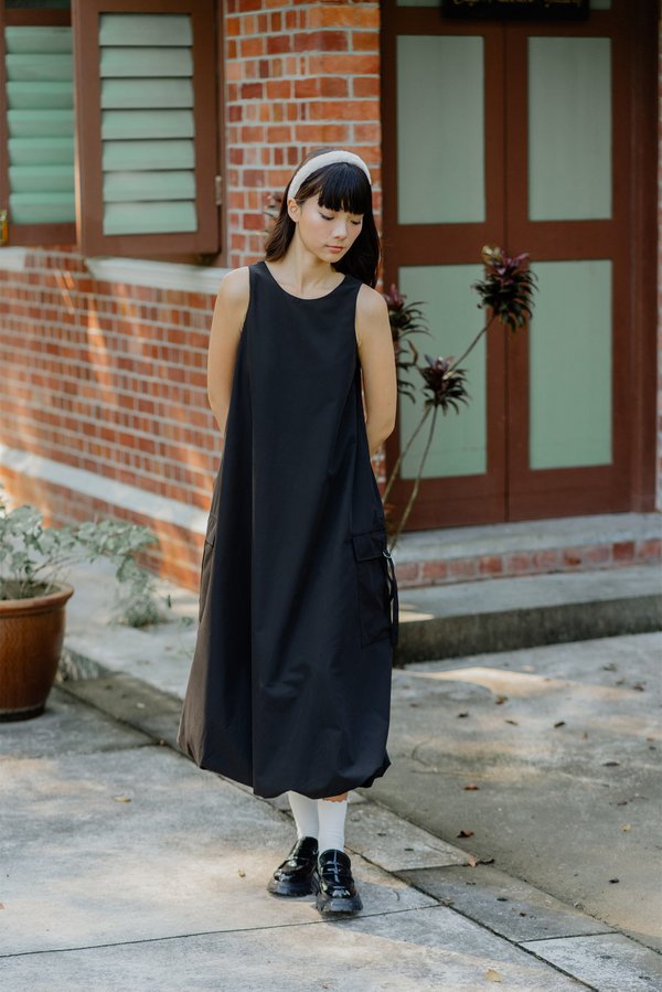 Bubble Me Reversible Dress (Black)