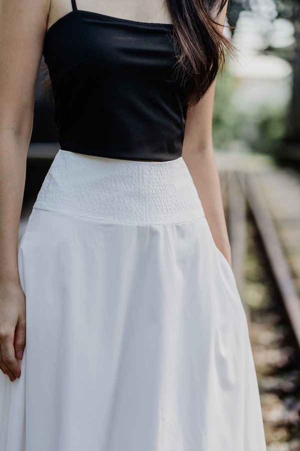 Pivotal Maxi Skirt (White)