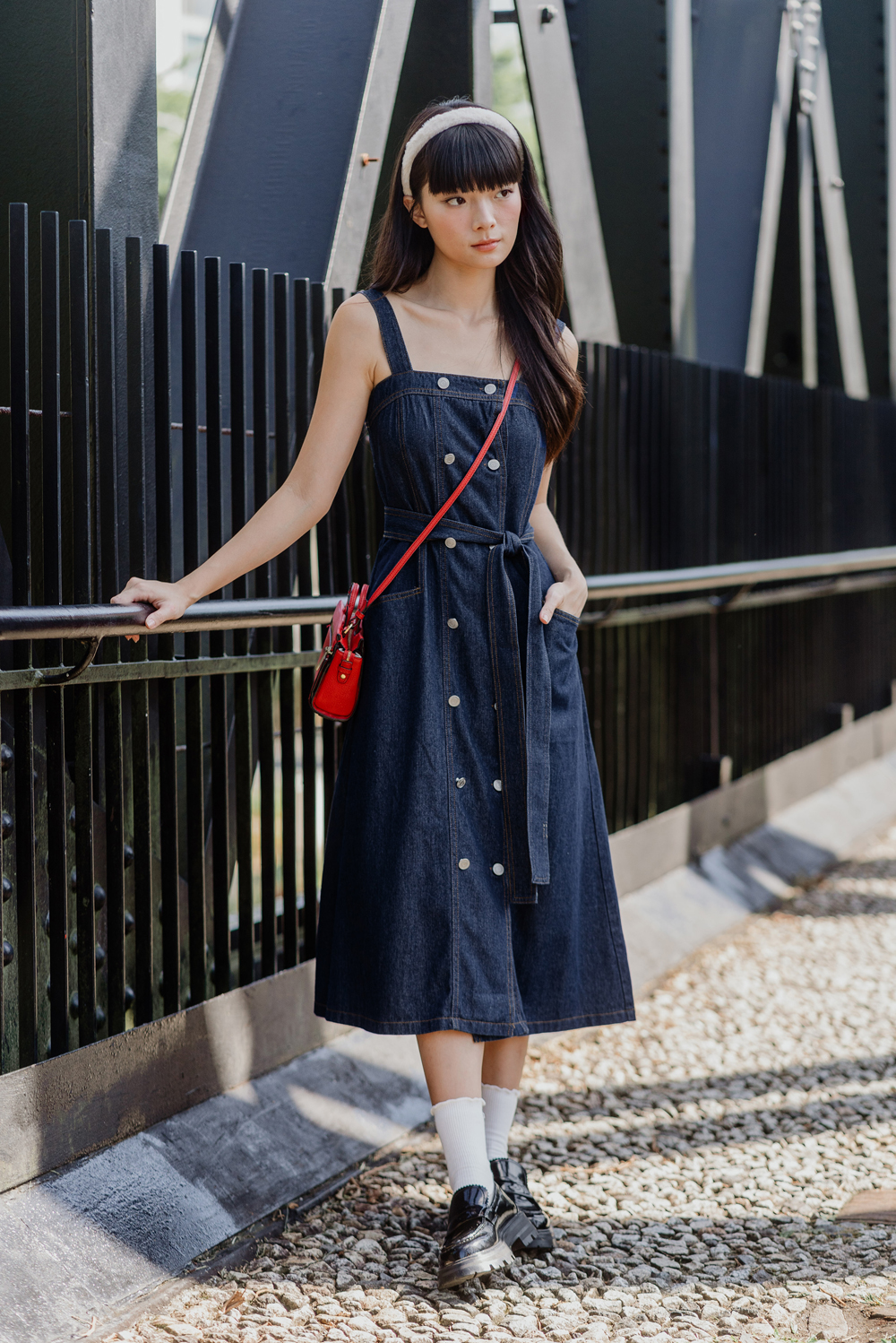 Seafarer Denim Trench Dress Dark Wash The Thread Theory