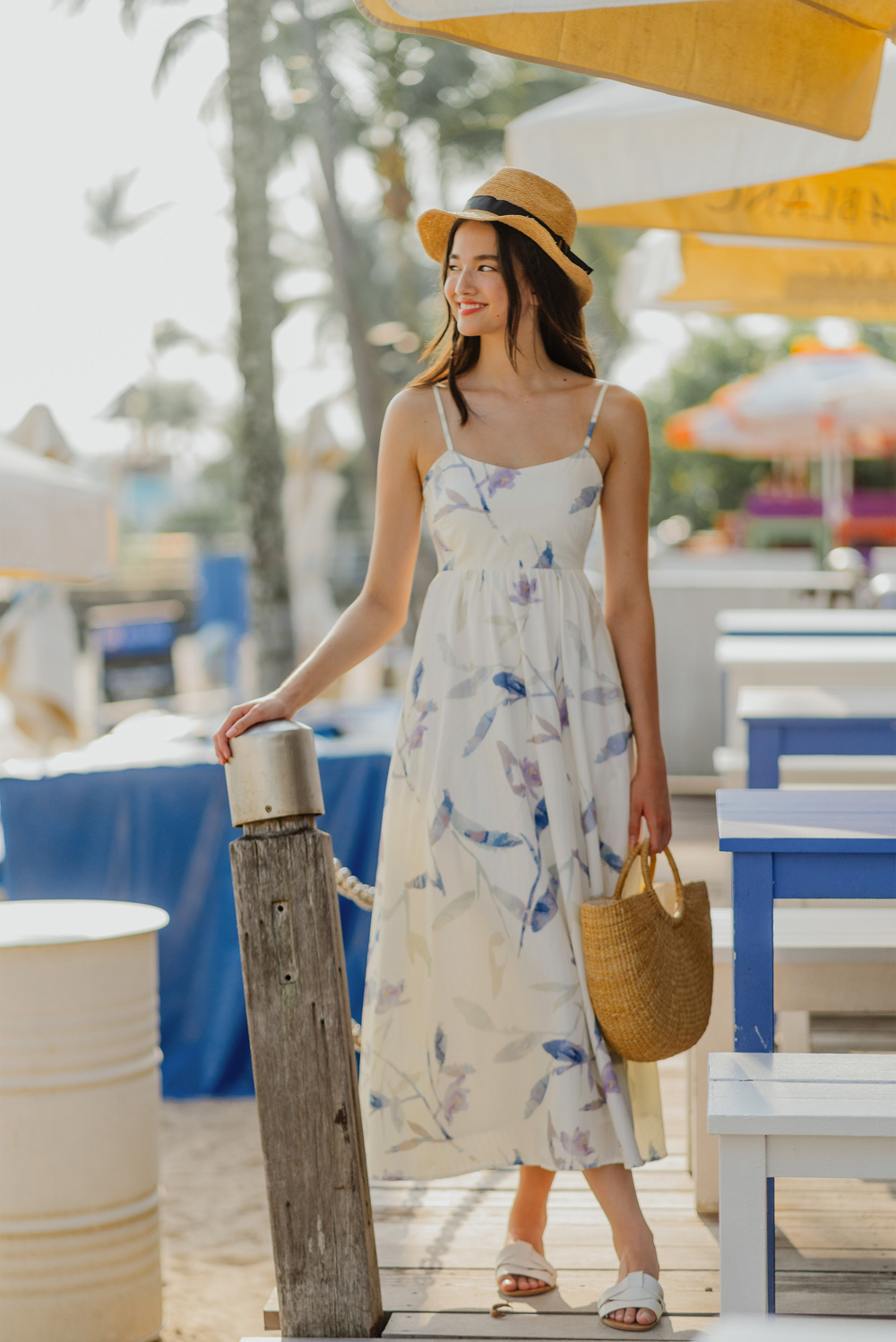 Bow Me Over Tie-back Dress (Ivory) | The Thread Theory