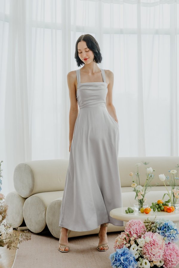 Finding Love In A Storm Dress (Silver)