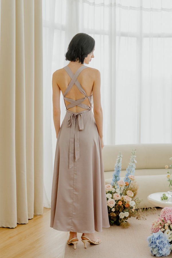 Finding Love In A Storm Dress (Taupe)