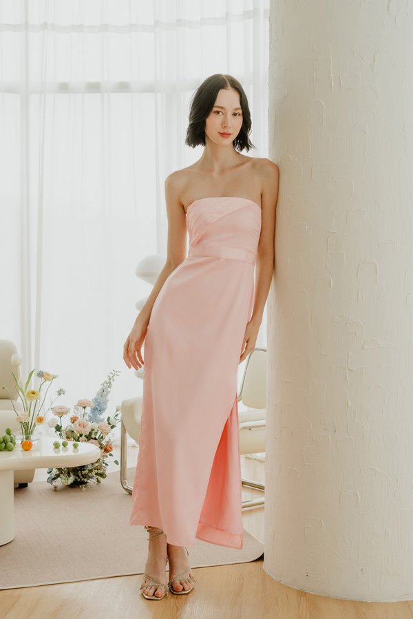 Hour To Shine Tube Dress (Light Pink)