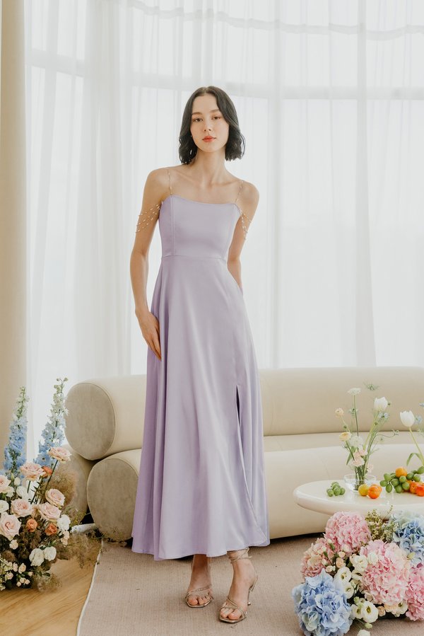 Moonglow Pearls Convertible Dress (Lilac) V2