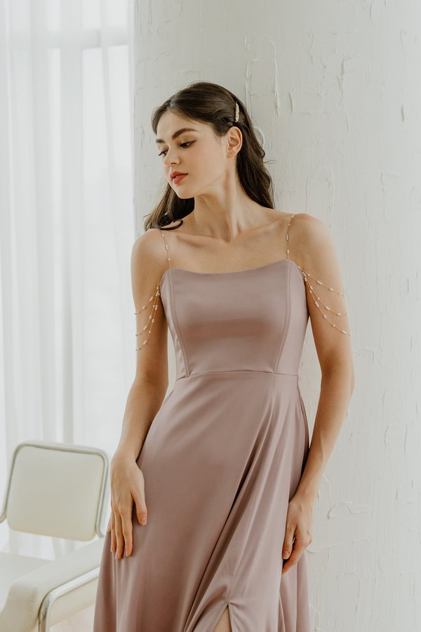 Moonglow Pearls Convertible Dress (Rose Bronze)