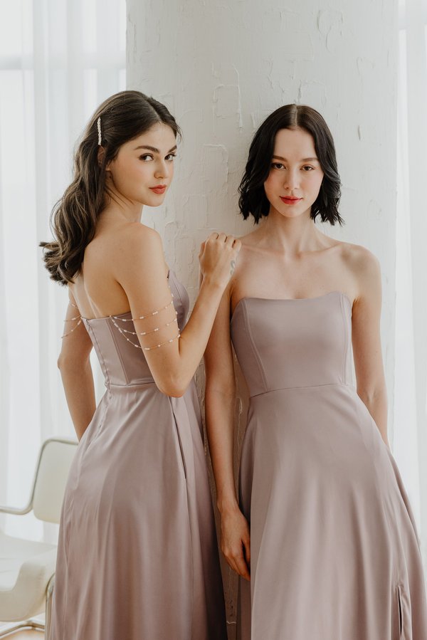 Moonglow Pearls Convertible Dress (Rose Bronze) V2