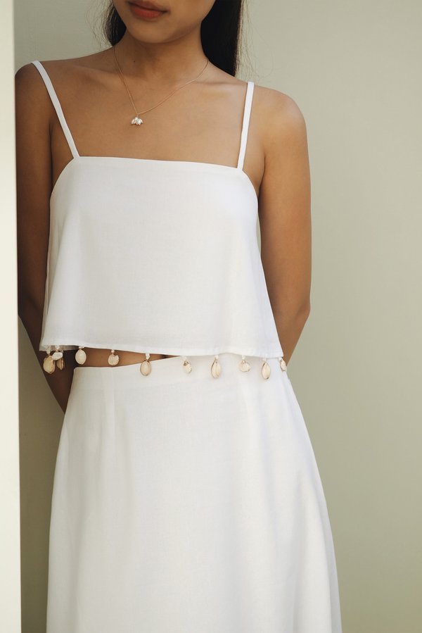Shell Belle Top (White)