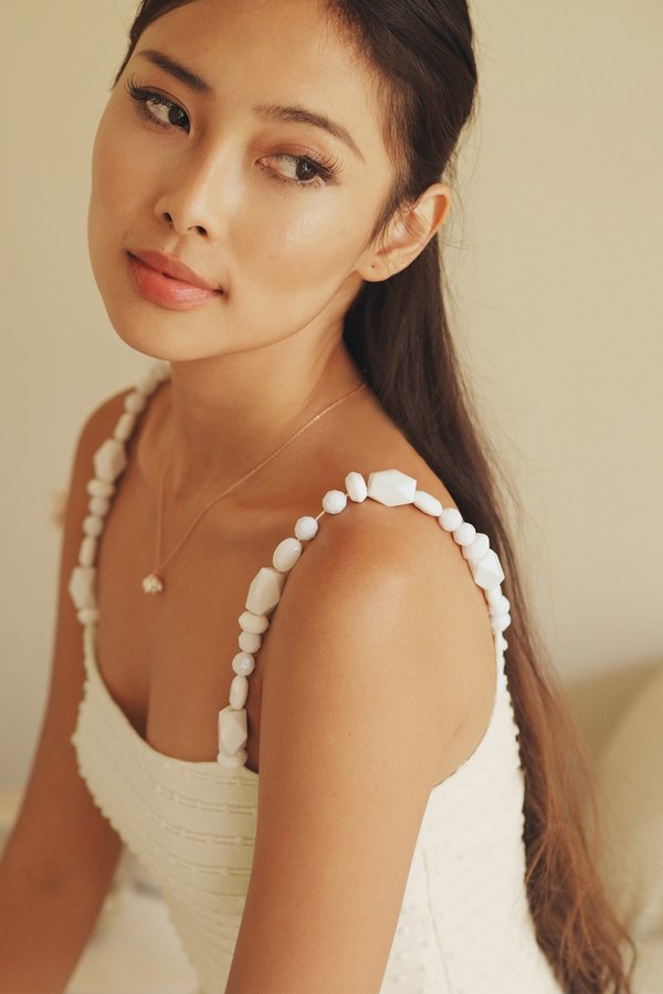 Smitten Beaded Top (Ivory)