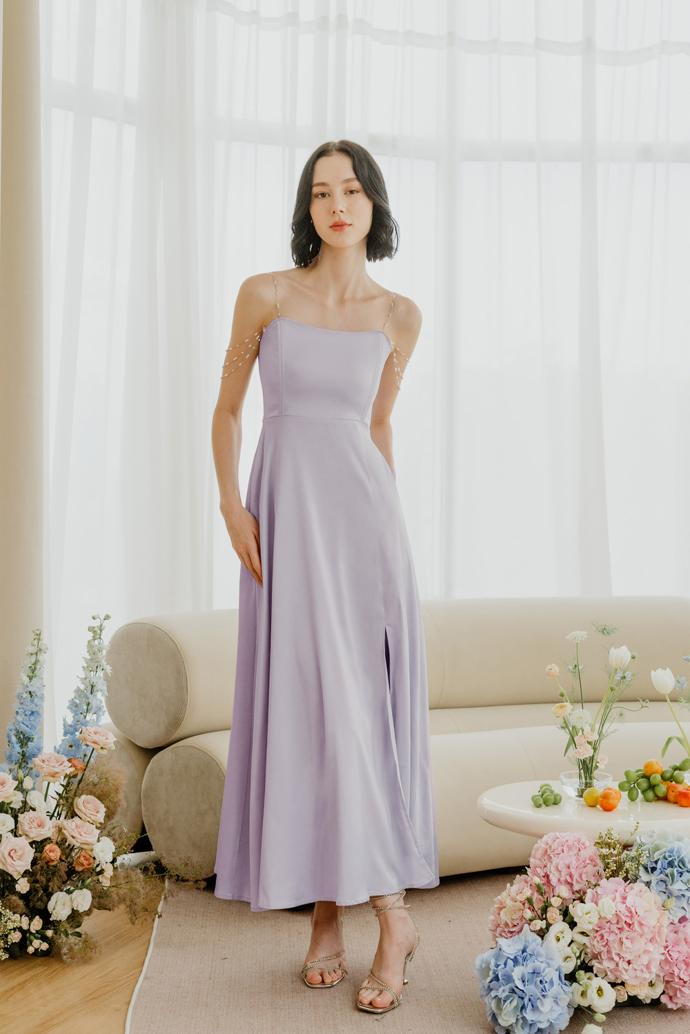 purple convertible dress Lilac Infinity Dress Multiway Bridesmaid Dress Convertible Made in USA
