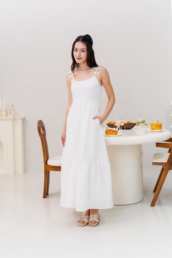 Bows For Breakfast Dress (White)