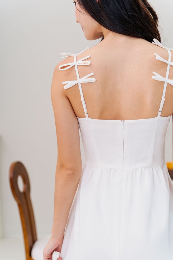 Bows For Breakfast Dress (White)