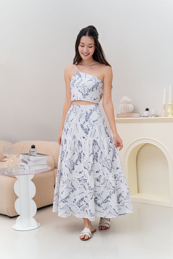 East Of Eden Maxi Skirt (Blue)