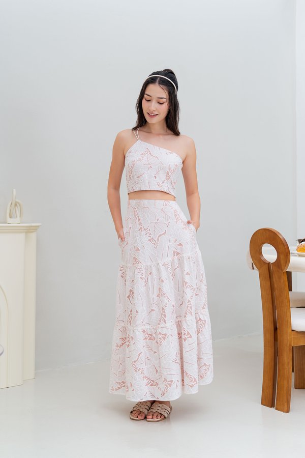 East Of Eden Maxi Skirt (Light Pink)