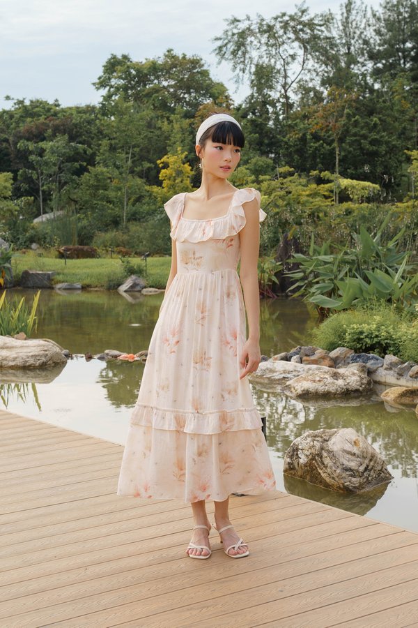 Wildflower Waltz Dress (Beige)