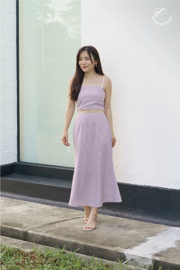 [TT x Ling Lin] Dreamweavers Midi Skirt (Transcendent Pink)