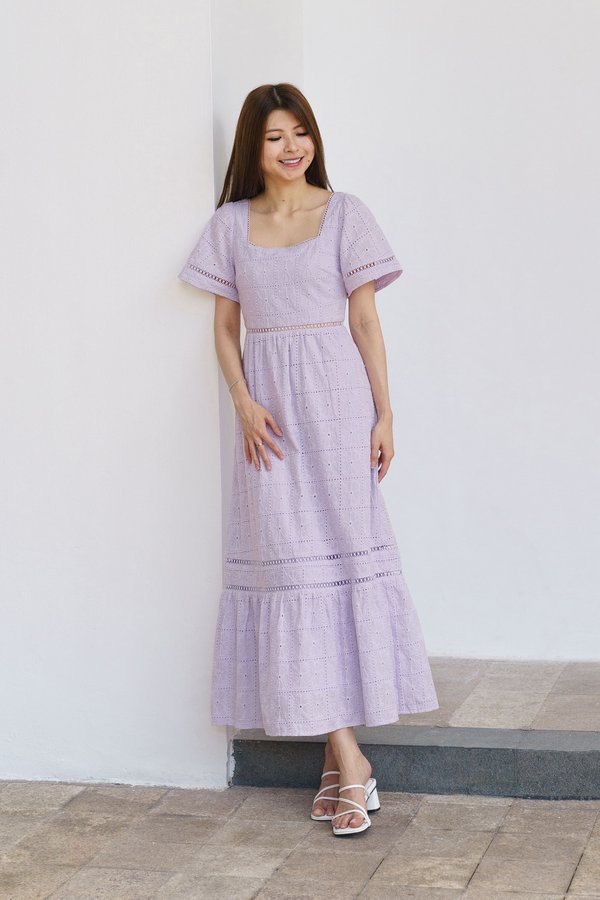 Enchanted Steps Maxi Dress (Lilac)