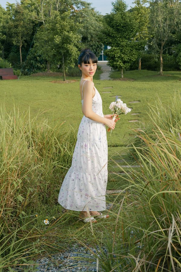 Isla Floral Toga Dress (Purple Florals)