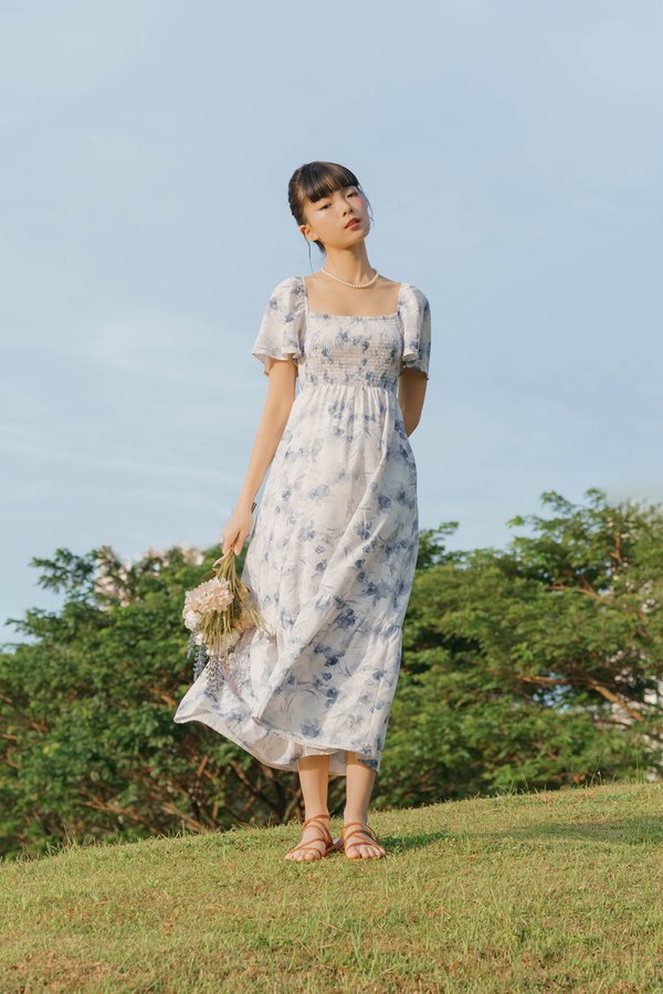 Meadow Mademoiselle Dress (Indigo Grey)