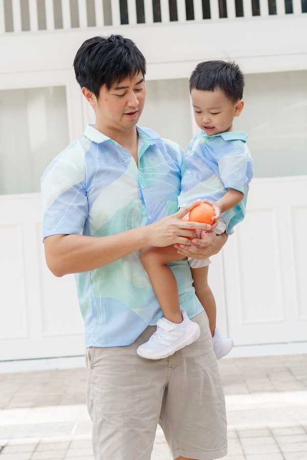 Painted Pathways Shirt (Ocean)