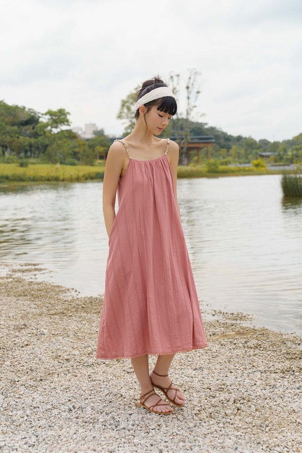 Dockside Darling Dress (Rosewood)