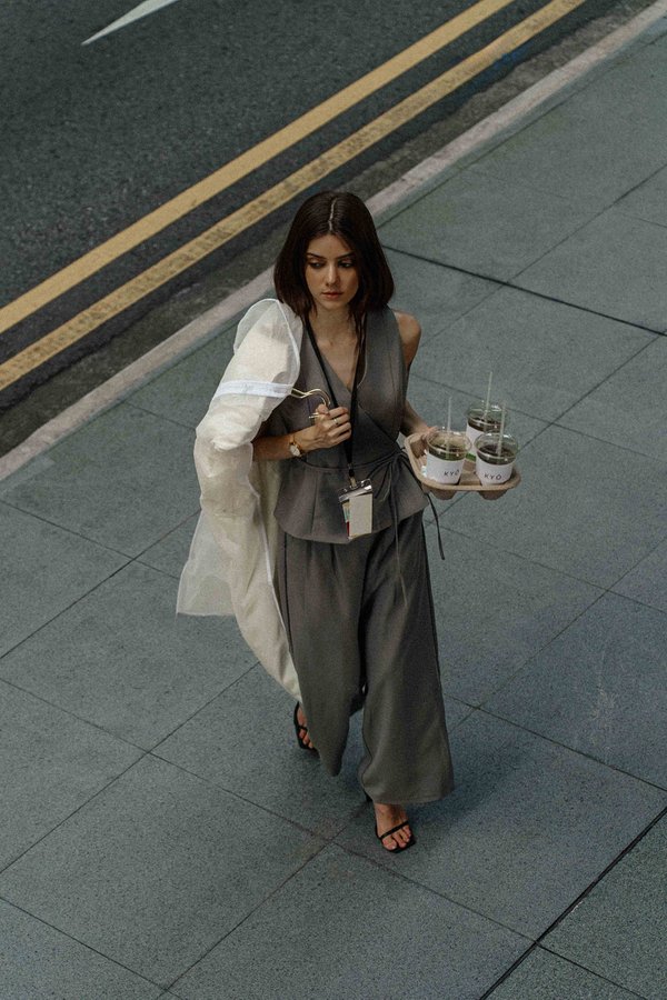 Metropolitan Flair Pants (Grey)