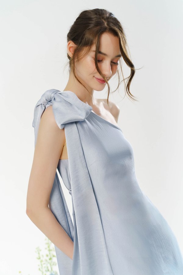 First Dance Convertible Scarf Dress (Dusty Blue)