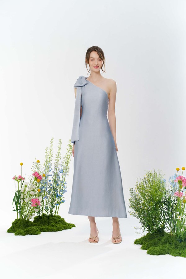 First Dance Convertible Scarf Dress (Dusty Blue)