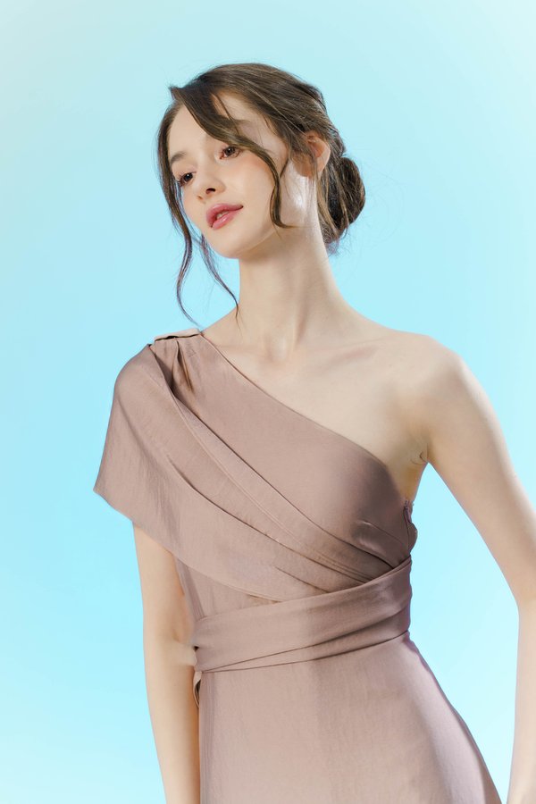 First Dance Convertible Scarf Dress (Pink Latte)