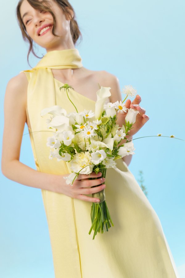 First Dance Convertible Scarf Dress (Yellow)