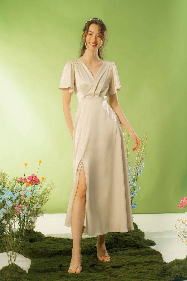 Timeless Romance Dress (Light Gold)