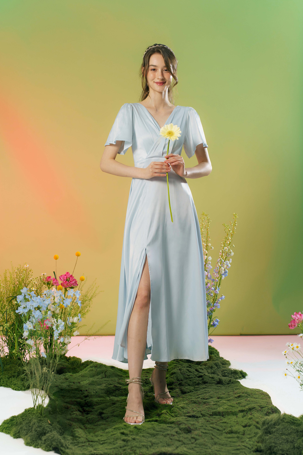 Timeless Romance Dress (Ice Blue) | The Thread Theory
