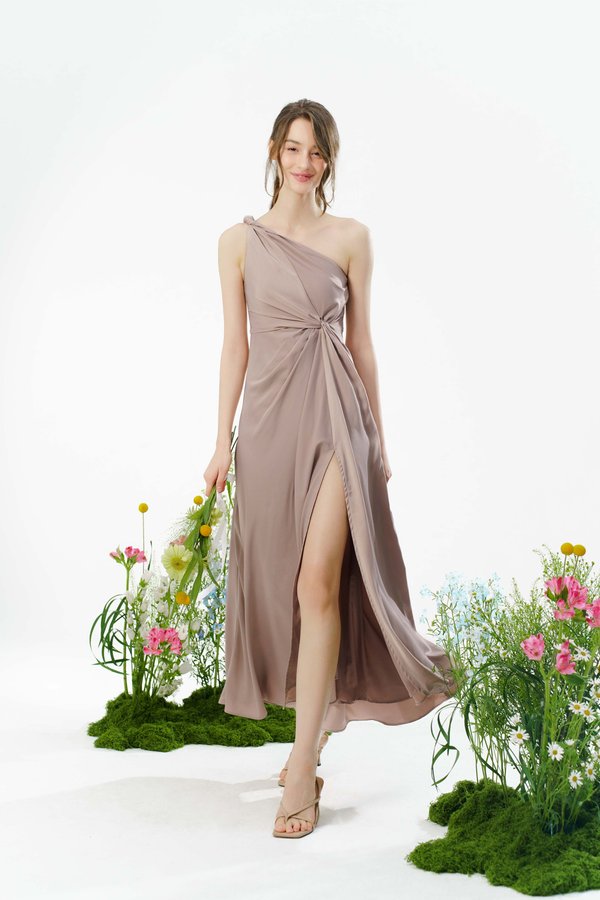 Love Odyssey Toga Dress (Taupe)